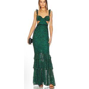 Majorelle Revolve  Mariah Gown in Deep Teal New Small